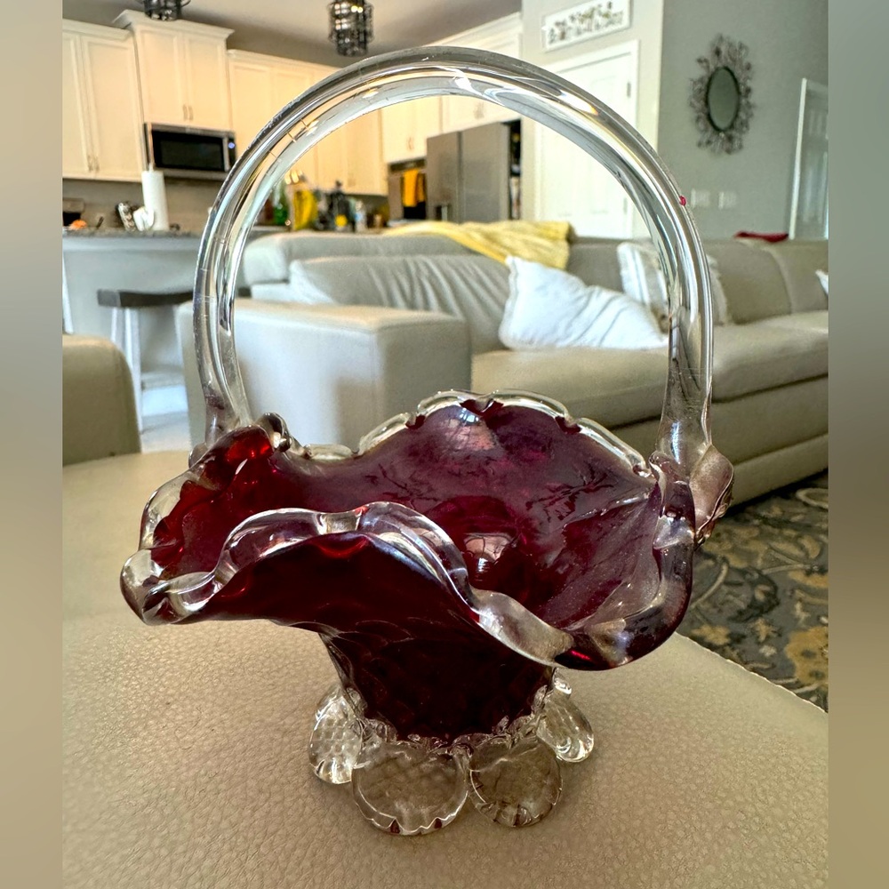 Vintage Murano glass mini bowl